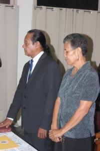 H.E Robert Sisilo and wife Priscilla Sisilo