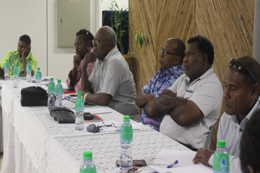 Guadalcanal MPAs and their members of business houses listening to the Presentations