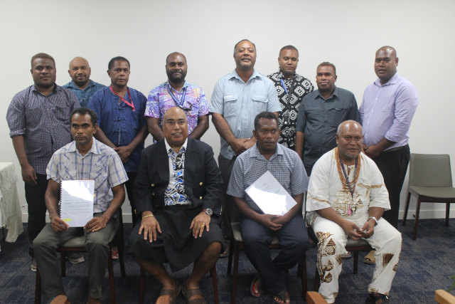 The two Recipients with members of the Technical working group 