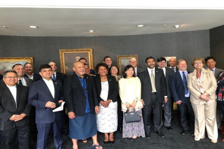 H.E. Lady Joy Kere farewell with Colleague Excellencies at the function hosted by the Diplomatic Corps in Wellington H.E. Lady Joy Kere farewell with Colleague Excellencies at the function hosted by the Diplomatic Corps in Wellington