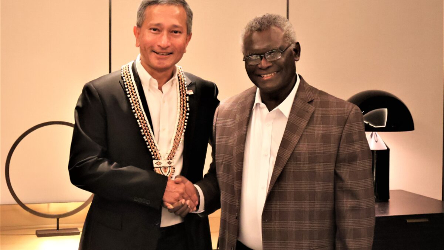 PM Hon. M. Sogavare and Foreign Minister Vivian Balakrishnan